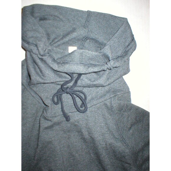 NWT Womens Lucy Activewear M Top Dark Gray Green Sleeves Pullover Cowl Neck New - Picture 3 of 8